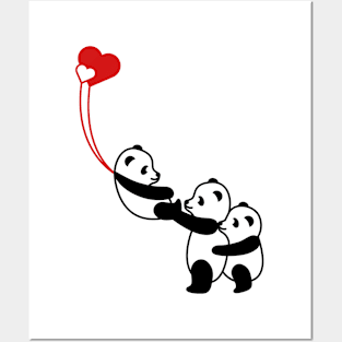 Love and friends pandalover Posters and Art